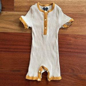Cream & mustard romper (12-18 months)